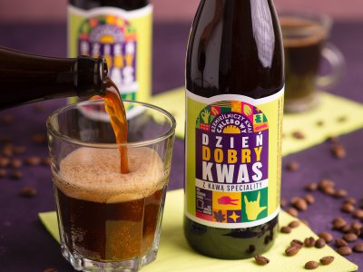 kwas chlebowy z kawa, bez cukru i konserwantów, naturalny, rzemieslniczy
